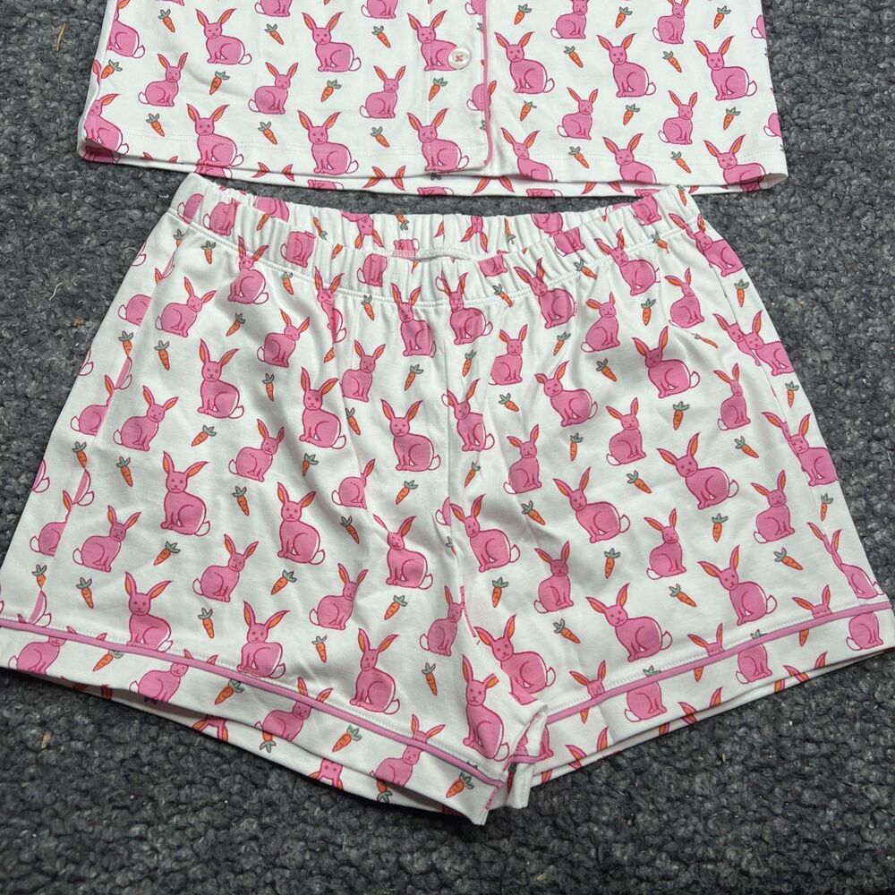 NWT Roller Rabbit Romy Rabbit Polo Pajamas Set Size S - Picture 6 of 11